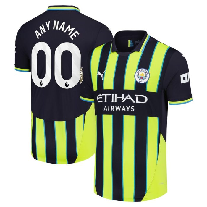 Manchester City 2024/25 Away Custom Jersey - Navy