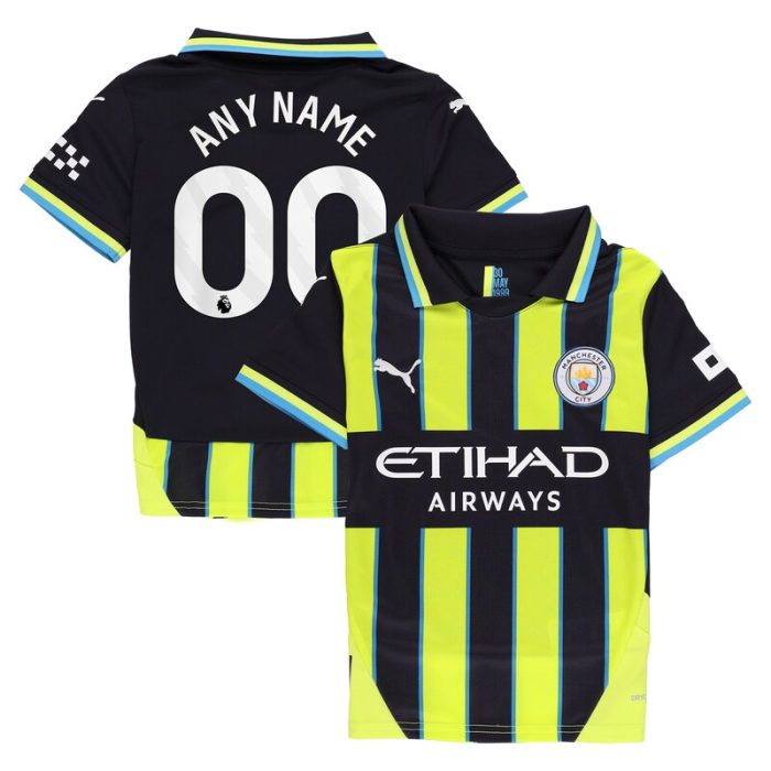 Manchester City Youth 2024/25 Away Replica Custom Jersey - Navy