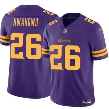 Minnesota Vikings #26 Kene Nwangwu Purple 2023 F.U.S.E. Color Rush Untouchable Limited Stitched Jersey