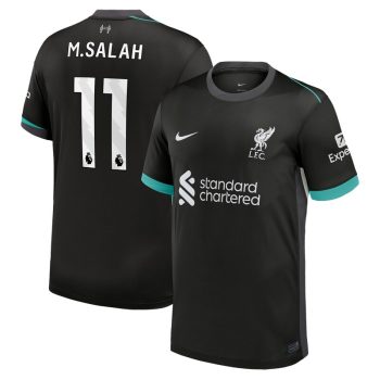 Mohamed Salah Liverpool 2024/25 Away Replica Jersey - Forest Green