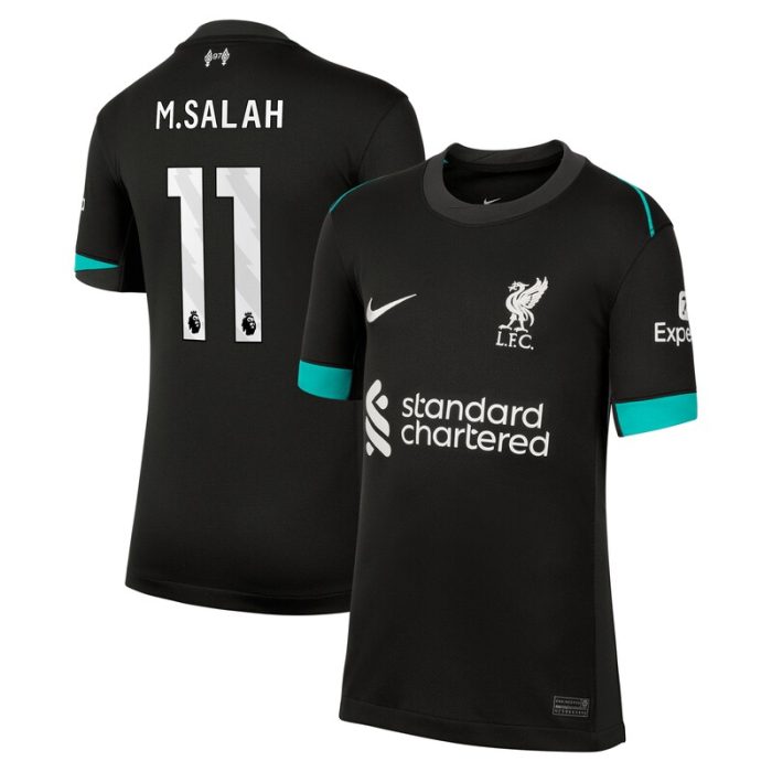 Mohamed Salah Liverpool Youth 2024/25 Away Replica Jersey - Forest Green