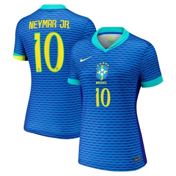 Neymar Jr. Brazil National Team  Women's 2024 Away Stadium Replica Player Jersey - Blue