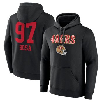 Nick Bosa San Francisco 49ers Wordmark Player Name & Number Pullover Hoodie - Black