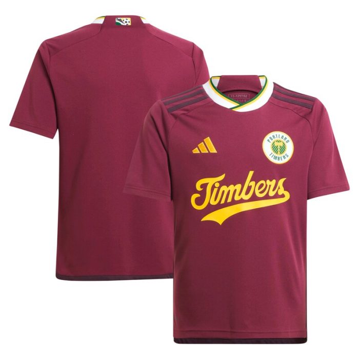 Portland Timbers Youth 2024 Archive Replica Jersey - Red