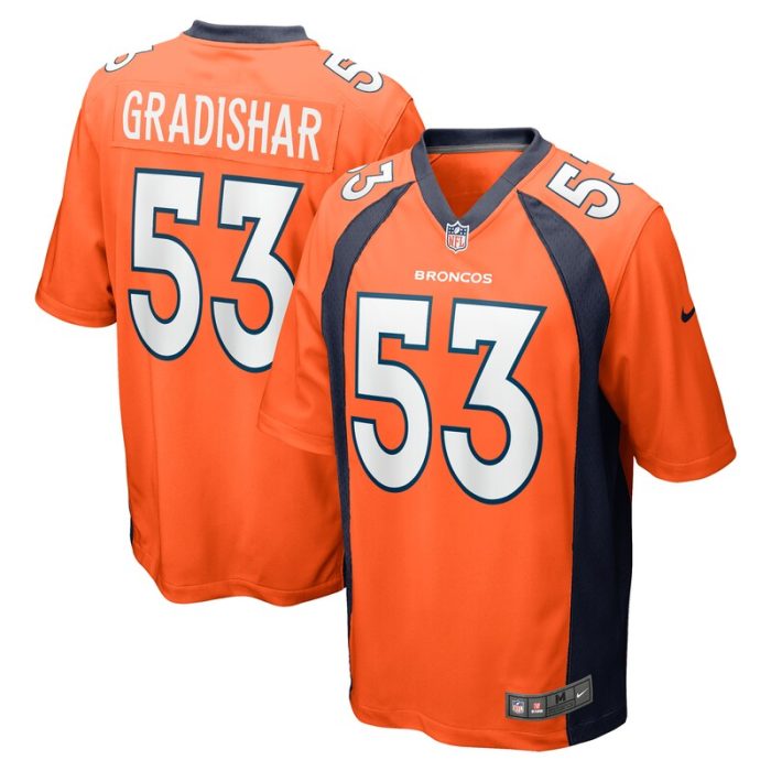 Randy Gradishar Denver Broncos Hall Of Fame  Retired Player Game Jersey -  Orange