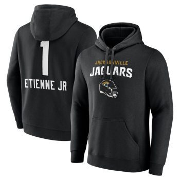 Travis Etienne Jr Jacksonville Jaguars Team Wordmark Player Name & Number Pullover Hoodie - Black