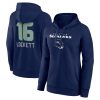 Tyler Lockett Seattle Seahawks Women's Team Wordmark Player Name & Number Pullover Hoodie - College Navy