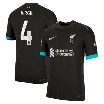 Virgil van Dijk Liverpool 2024/25 Away Jersey - Forest Green