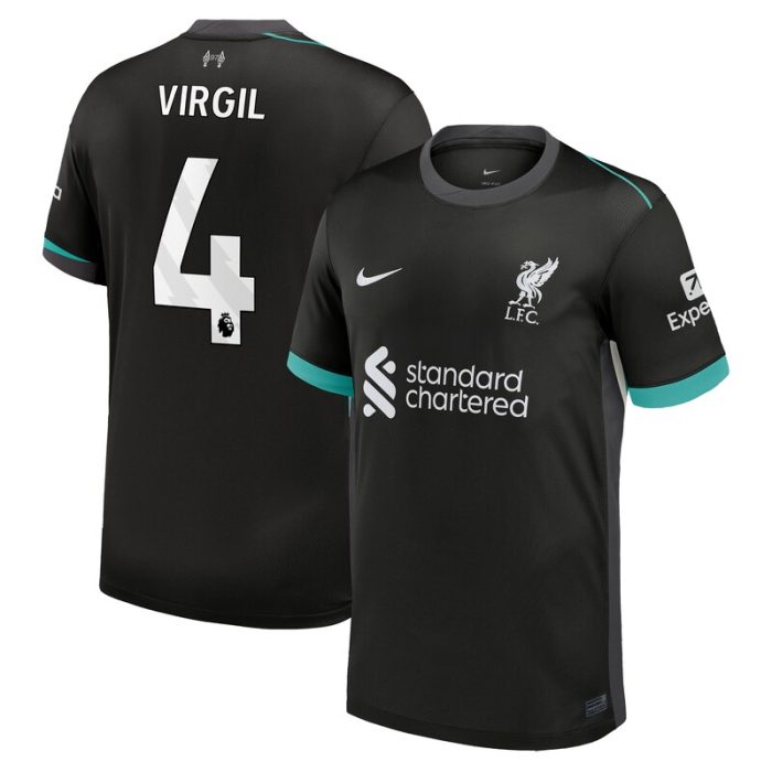 Virgil van Dijk Liverpool 2024/25 Away Replica Jersey - Forest Green