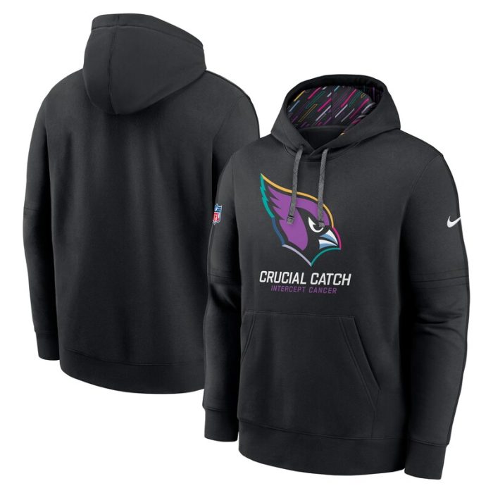 Arizona Cardinals 2024 NFL Crucial Catch Club Pullover Hoodie - Black