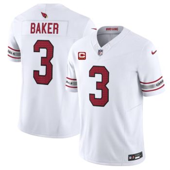 Arizona Cardinals #3 Budda Baker White 2024 F.U.S.E. With 4-Star C Patch Vapor Untouchable Limited Football Stitched Jersey