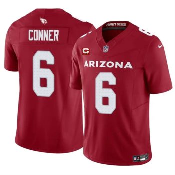 Arizona Cardinals #6 James Conner Red 2024 F.U.S.E. With 3-Star C Patch Vapor Untouchable Limited Football Stitched Jersey