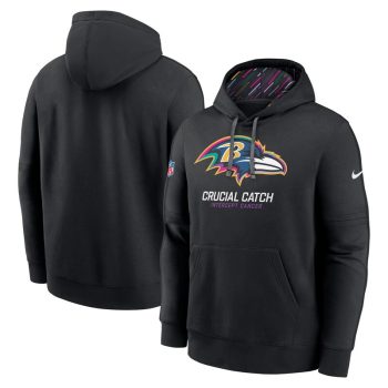 Baltimore Ravens 2024 NFL Crucial Catch Club Pullover Hoodie - Black