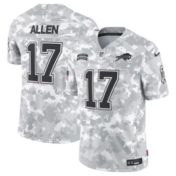 Buffalo Bills #17 Josh Allen Arctic Camo 2024 F.U.S.E. Salute to Service Limited Football Stitched Jersey