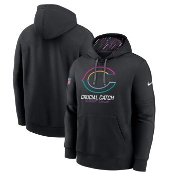 Chicago Bears 2024 NFL Crucial Catch Big & Tall Club Pullover Hoodie - Black