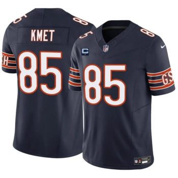 Chicago Bears #85 Cole Kmet Navy 2024 F.U.S.E. With 1-star C Patch Vapor Untouchable Limited Football Stitched Jersey