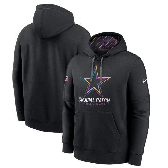 Dallas Cowboys 2024 NFL Crucial Catch Club Pullover Hoodie - Black