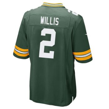 Green Bay Packers #2 Malik Willis Green Home Football Stitched Game Jersey