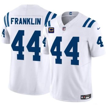 Indianapolis Colts #44 Zaire Franklin White 2024 F.U.S.E. With 4-Star C Patch Vapor Limited Football Stitched Jersey