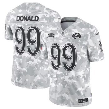 Los Angeles Rams #99 Aaron Donald Arctic Camo 2024 F.U.S.E. Salute to Service Limited Football Stitched Jersey