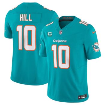 Miami Dolphins #10 Tyreek Hill Aqua 2024 F.U.S.E. With 3-Star C Patch Vapor Limited Football Stitched Jersey