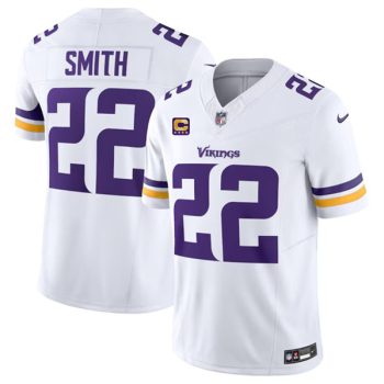 Minnesota Vikings #22 Harrison Smith White 2024 F.U.S.E. With 4-Star C Patch Vapor Untouchable Limited Stitched Jersey