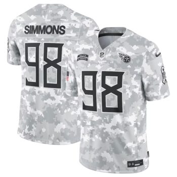 Tennessee Titans #98 Jeffery Simmons Arctic Camo 2024 F.U.S.E. Salute to Service Limited Football Stitched Jersey