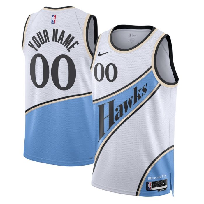 Atlanta Hawks Unisex 2024/25 Custom Swingman Jersey - City Edition - White