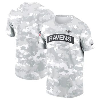 Baltimore Ravens 2024 Arctic Camo Salute to Service Performance T-Shirt