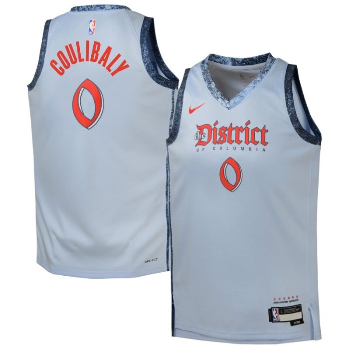 Bilal Coulibaly Washington Wizards Youth 2024/25 Swingman Player Jersey - City Edition - Light Blue