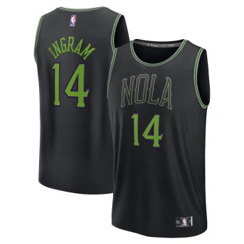 Brandon Ingram New Orleans Pelicans Fast Break Jersey - Black - City Edition