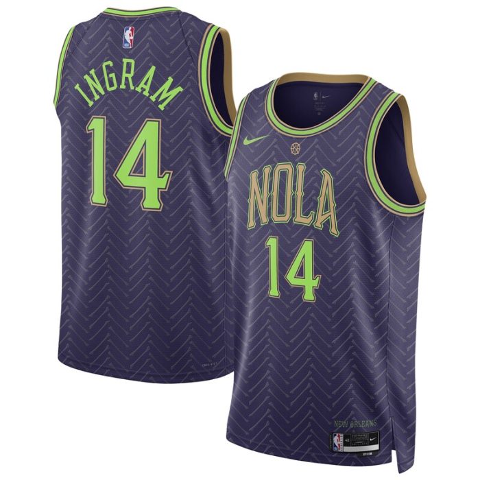 Brandon Ingram New Orleans Pelicans Unisex 2024/25 Swingman Player Jersey - City Edition - Purple