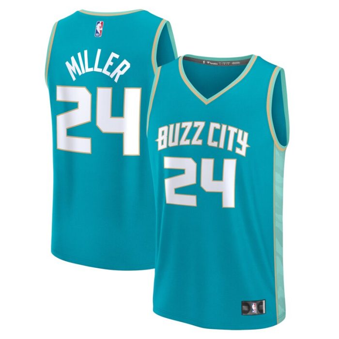 Brandon Miller Charlotte Hornets Fast Break Jersey - Teal - City Edition