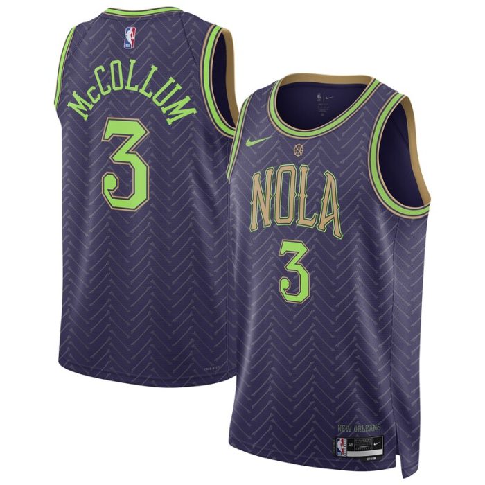 CJ McCollum New Orleans Pelicans Unisex 2024/25 Swingman Player Jersey - City Edition - Purple