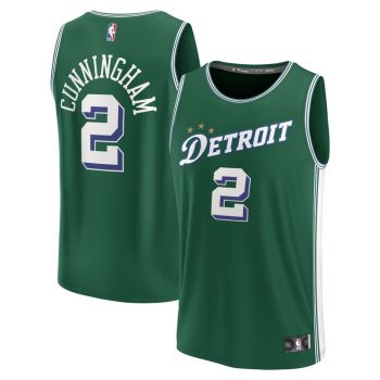 Cade Cunningham Detroit Pistons Fastbreak Jersey - City Edition - Green