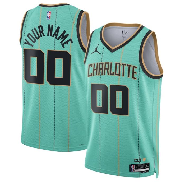 Charlotte Hornets Unisex 2024/25 Custom Swingman Jersey - City Edition - Mint