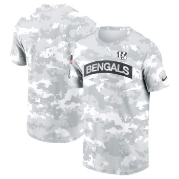 Cincinnati Bengals 2024 Arctic Camo Salute to Service Performance T-Shirt