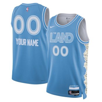 Cleveland Cavaliers Unisex 2024/25 Custom Swingman Jersey - City Edition - Light Blue