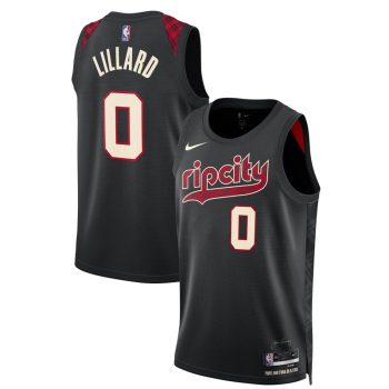 Damian Lillard Portland Trail Blazers Unisex 2023/24 Swingman Jersey - Black - City Edition