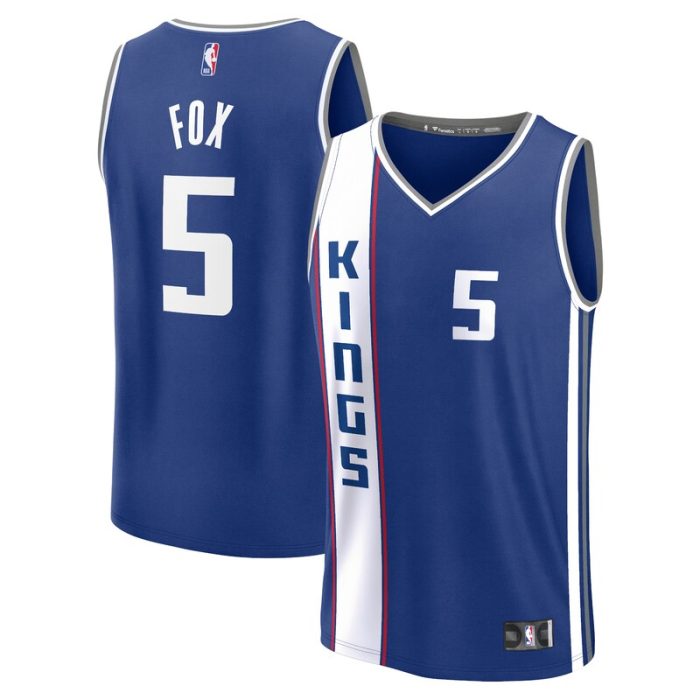 De'Aaron Fox Sacramento Kings Fast Break Jersey - Blue - City Edition