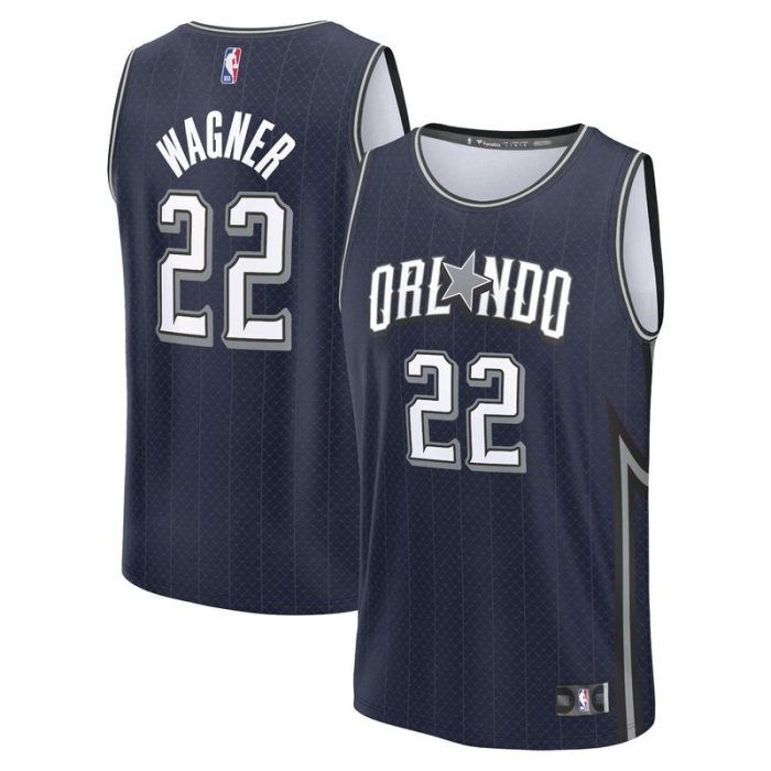 Franz Wagner Orlando Magic Fast Break Jersey - Navy - City Edition