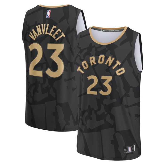 Fred VanVleet Toronto Raptors Fastbreak Jersey - City Edition - Black