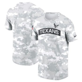 Houston Texans 2024 Arctic Camo Salute to Service Performance T-Shirt