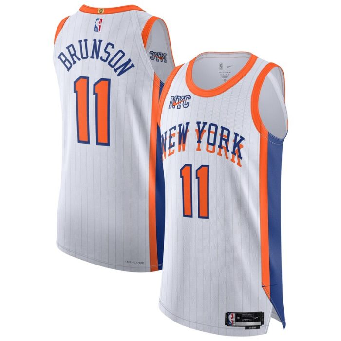 Jalen Brunson New York Knicks 2024/25 Player Jersey - City Edition - White