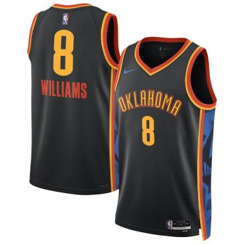 Jalen Williams Oklahoma City Thunder Unisex 2024/25 Swingman Player Jersey - City Edition - Black