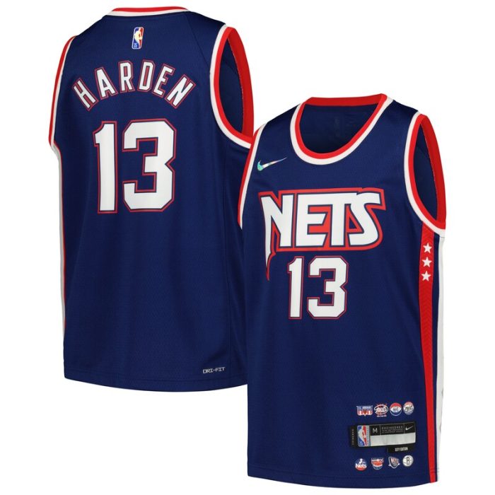 James Harden Brooklyn Nets Youth Swingman Jersey - City Edition - Navy