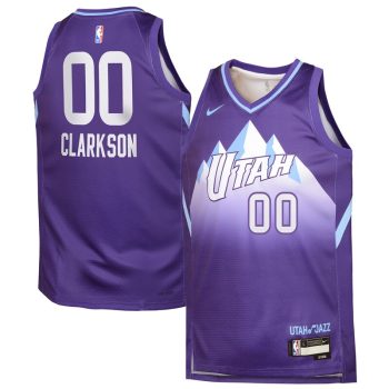 Jordan Clarkson Utah Jazz Youth 2024/25 Swingman Player Jersey - City Edition - Purple