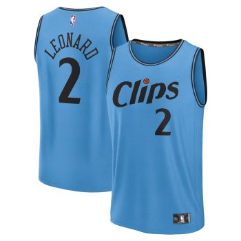 Kawhi Leonard LA Clippers 2024/25 Fast Break Player Jersey - City Edition - Light Blue