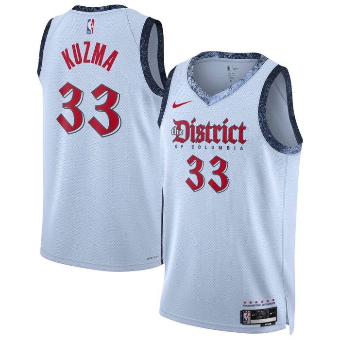 Kyle Kuzma Washington Wizards Unisex 2024/25 Swingman Player Jersey - City Edition - Powder Blue