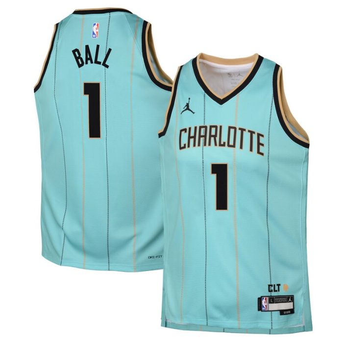 LaMelo Ball Charlotte Hornets Youth 2024/25 Swingman Player Jersey - City Edition - Mint